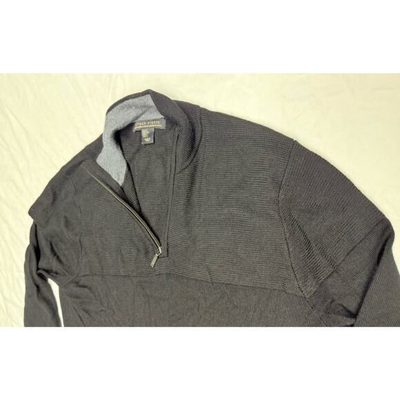 Ethan Pierce 100% Extra Fine Merino Wool Sweater, Men’s Size Small Black - Picture 3 of 8